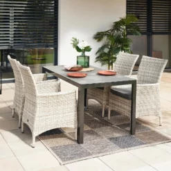 Primaster Diningsessel Nardo XL Aus Kunststoffgeflecht, Greyline