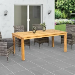 Primaster Teakholz Tisch Garbou 220 X 100 Cm, Höhe: 77 Cm