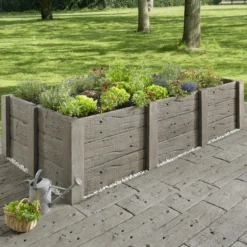 Kann Hochbeet-Set 1 Antik 220 X 150 X 75 Cm Braun