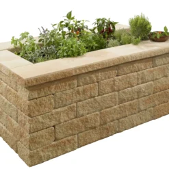 Kann Hochbeet-Set 3 Bruchstein 200 X 125 X 81 Cm Sandstein