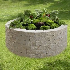 Kann Hochbeet-Set Vigneto-Rondell Ø 200 X 72 Cm Sandsteingelb