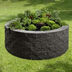 Kann Hochbeet-Set Vigneto-Rondell Ø 200 X 72 Cm 72 Cm Anthrazit