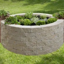 Kann Hochbeet-Set Vigneto-Rondo 200 X 150 X 84 Cm Sandsteingelb