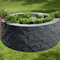 Kann Hochbeet-Set Vigneto-Rondo 200 X 150 X 84 Cm Anthrazit