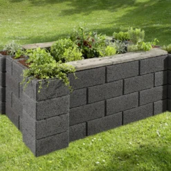 Kann Hochbeet-Set 2 Garten 230 X 150 X 85 Cm Anthrazit