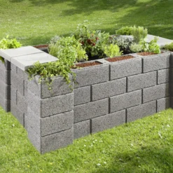 Kann Hochbeet-Set 3 Garten 230 X 150 X 85 Cm Grau