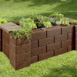 Kann Hochbeet-Set 3 Garten 230 X 150 X 85 Cm Braun