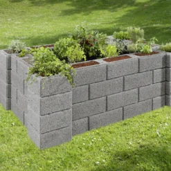 Kann Hochbeet-Set 4 Garten 230 X 150 X 85 Cm Grau
