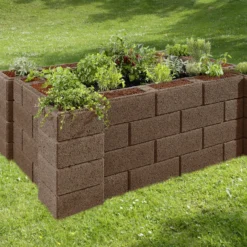 Kann Hochbeet-Set 4 Garten 230 X 150 X 85 Cm Braun