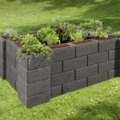 Kann Hochbeet-Set 4 Garten 230 X 150 X 85 Cm Anthrazit