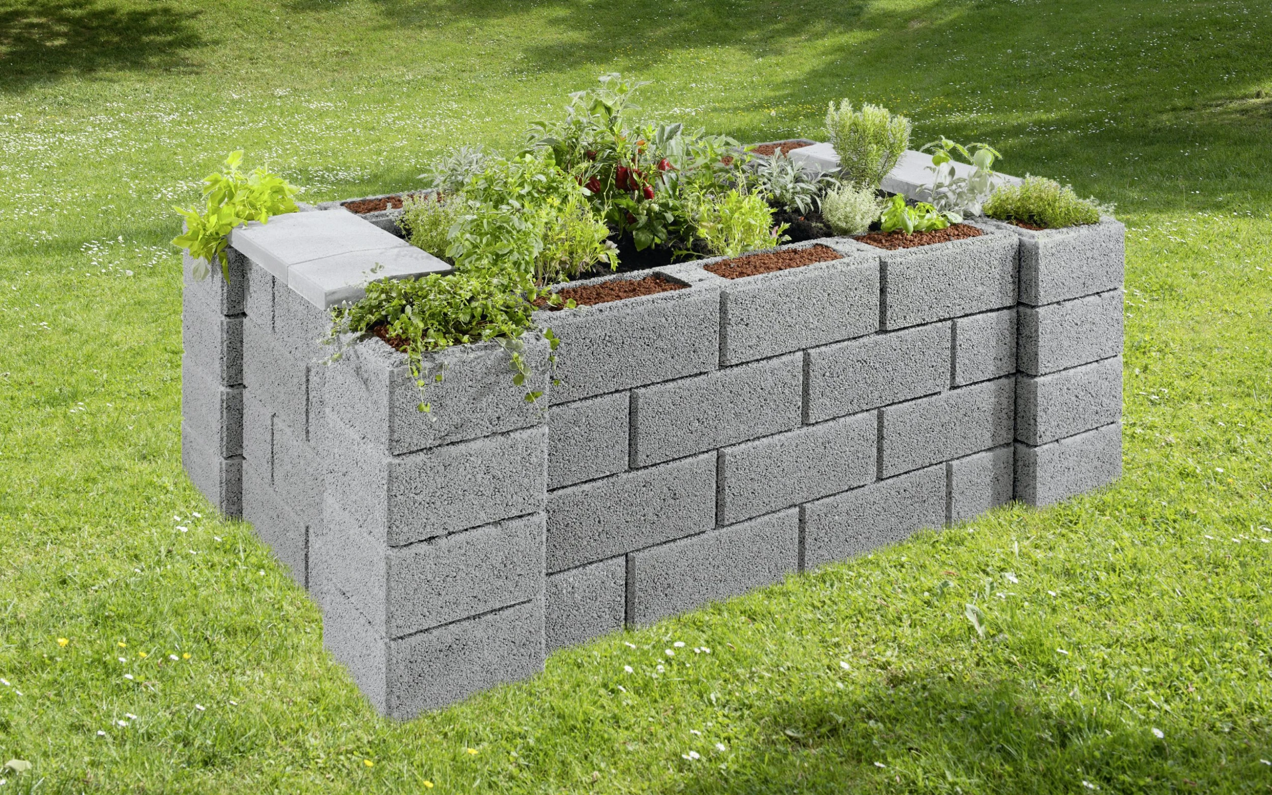 Kann Hochbeet-Set 6 Garten 230 X 150 X 85 Cm Grau