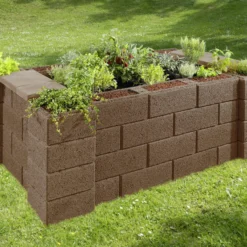 Kann Hochbeet-Set 6 Garten 230 X 150 X 85 Cm Braun