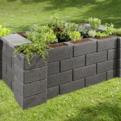 Kann Hochbeet-Set 6 Garten 230 X 150 X 85 Cm Anthrazit