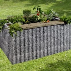 Kann Hochbeet-Set Wellino 170 X 110 X 80 Cm Grau