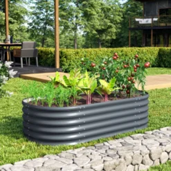 Vitavia Hochbeet Terra Basic 82 X 162 X 40 Cm Aluminium