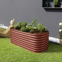 Vitavia Hochbeet Terra Basic 82 X 162 X 63 Cm Rubin