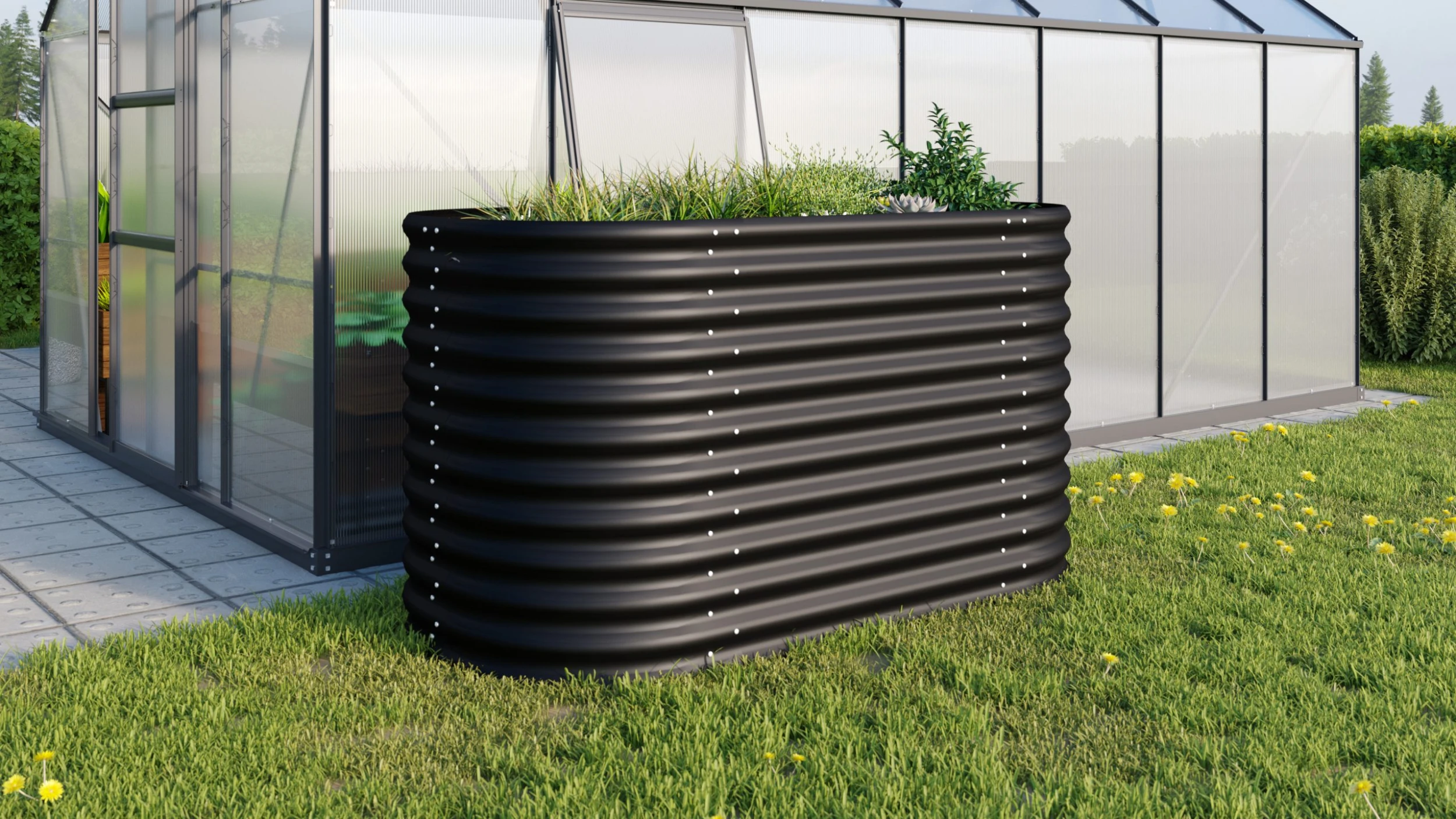 Vitavia Hochbeet Terra Basic 82 X 162 X 86 Cm Schwarz