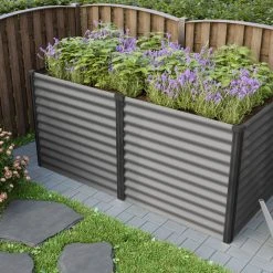 Vitavia Hochbeet Meta 96 X 188 X 86 Cm Granit Schwarz