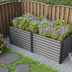 Vitavia Hochbeet Meta 96 X 188 X 63 Cm Granit Schwarz