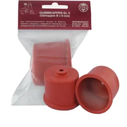 Vina Gärkappe Gummi Gr.5 Mit Loch Ø 59 Mm 1 Stück, Ø 5,9 Cm, 9 Mm Bohrung