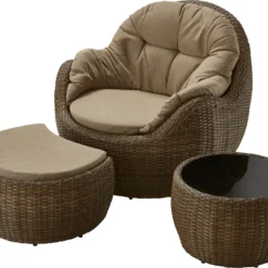 Primaster Loungesessel Freedom Inkl. Hocker Und Beistelltisch