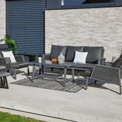 Primaster Aluminium Lounge Möbelset Cervia Inkl. Kissen