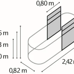 Vitavia Erweiterung Stretched Zu Hochbeet 630 80 X 63 Cm Aluminium