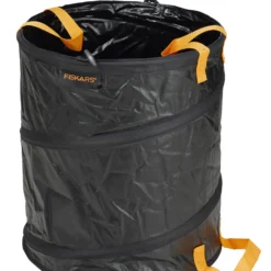 Fiskars PopUp-Gartensack Solid 56 L, Schwarz / Orange