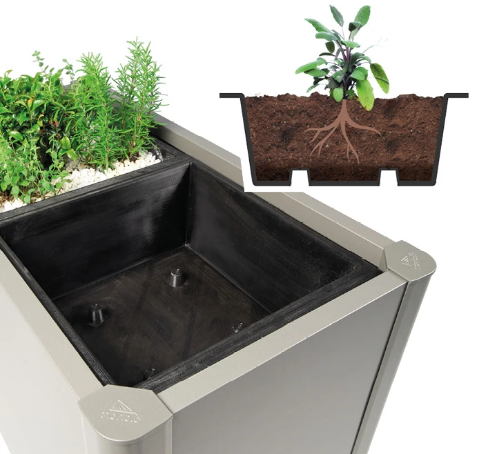 Biohort Pflanzeinsatz Zu Pflanzbeet Belvedere 3 Stück